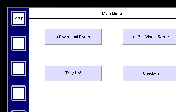 Home screen of the KTE lobster processing tool.
